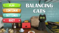 Balancing Cat: Challenge. Play fun time kitty game Screen Shot 0