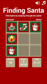 Finding Santa Matching Game Screen Shot 1