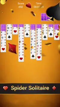 Free spider solitaire - classic solitaire Screen Shot 6