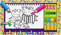 Coloring For Peppa Pig  -Peppa Pig Coloring Book Screen Shot 2