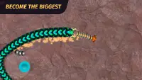 거대한 뱀 벌레 게임 Screen Shot 3