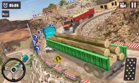 Offroad Snow Trailer Truck Driving Game 2020 Screen Shot 4