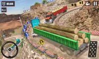 Offroad Snow Trailer รถบรรทุกเกมขับรถ 2020 Screen Shot 4