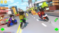 Blocky Bike Rider: Moto Racing Screen Shot 4