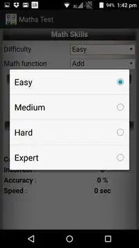Maths Test Screen Shot 4