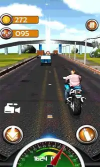 stad snelweg 3d motorfiets race Screen Shot 7