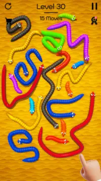 Tangled Snakes Puzzle Game Screen Shot 22
