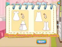 العاب بنات خياطة ملابس موضة - تعليم خياطة والتفصيل Screen Shot 2