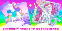Unicorn Puzzles Game for Girls Screen Shot 1