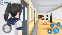 YUMI Anime High School Girl Life 3D : Japanese Sim Screen Shot 1