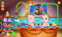 Twins alimentação bebê jogos Screen Shot 4