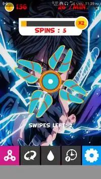 Uchiha Sasuke spinner Screen Shot 1