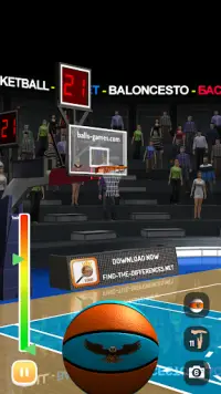 مسابقة تسديد كرة السلة ثلاثية الأبعاد - Basketball Screen Shot 16