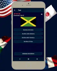 Bandiere di tutti i paesi del quiz mondiale Screen Shot 2