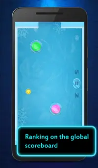 Hockey game - Neon Air Hockey Screen Shot 2