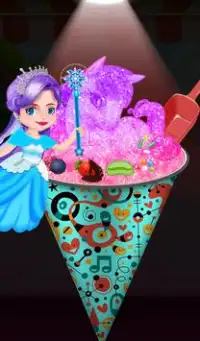 Glowing Rainbow Snow Cone Maker - Unicorn Desserts Screen Shot 9