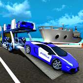 Polizeiauto Transporter Schiff