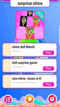 Magic piano slime surprise game doll tiles Screen Shot 1