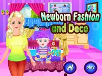 Newborn fashion baby games Screen Shot 0