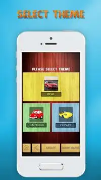 Car memory games pictures for kids and adults Screen Shot 3