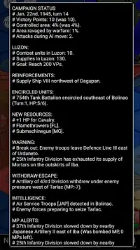 Battle of Luzon 1945 (turn-limit) Screen Shot 6