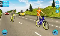 Bicycle Rider Traffic Race 17 Screen Shot 0