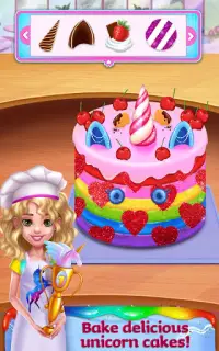 Unicorn Food - Rainbow Glitter Food & Fashion Screen Shot 0