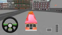Bas Sekolah letak kereta 3D Screen Shot 2