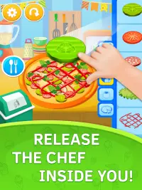 Juegos de cocinar pizza. Pro Screen Shot 0