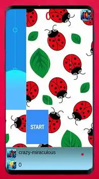 Piano Ladybug Noir 3 Tiles Screen Shot 2