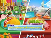 Điên Thực phẩm Nấu ăn: Du lịch Thế giới❤Food Games Screen Shot 3