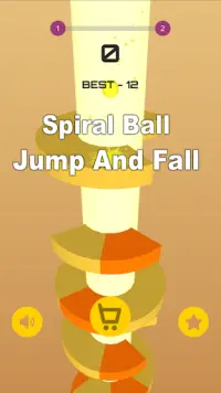 Spiral Ball Jump and fall Screen Shot 0
