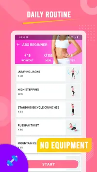 Female Fitness-Women Challenge Screen Shot 1