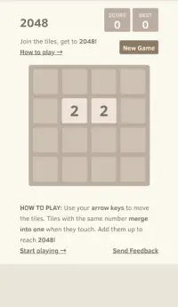 2048 Screen Shot 0