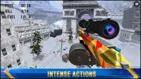 겨울 - 땅 저격 총격 사건 - 배후 지대공 - 최고의 총격 사건 게임 - 무료 FPS Screen Shot 1