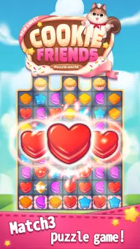 New Sweet Cookie Friends2020: Puzzle World Screen Shot 0