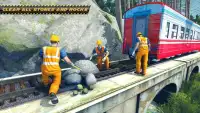 インドの列車トラックの建設：列車のゲーム2019 Screen Shot 6