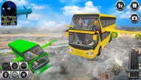 Voando Ônibus Simulador Jogos Screen Shot 2