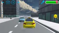 Realistic Taxi Sim 3D Screen Shot 4
