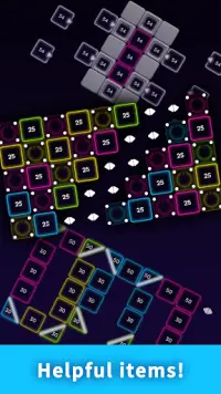 Bricks Breaker Neon 9 Screen Shot 2