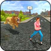 Angry Lion Dangerous Attack Simulator