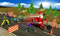 सांता क्लॉज़ क्रिसमस सुपर धावक बनाम पागल बच्चों Screen Shot 5