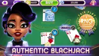 myVEGAS BlackJack 21 Card Game Screen Shot 1