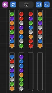 볼 정렬 퍼즐 게임 - 재미있는 색상 정렬 게임 Screen Shot 1