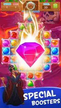 Jewels Temple Treasure : Match 3 Puzzle Screen Shot 2