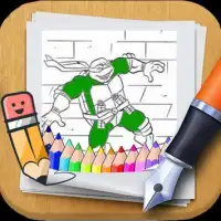 Ninja Turtles Legends Coloring page by fans Screen Shot 0