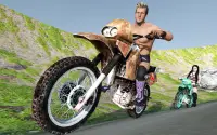 luchadores moto acrobacias cor Screen Shot 1