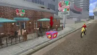 Moto Pizza delivery boy : Bike Driving Simulator Screen Shot 6