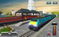 ट्रेन ड्राइविंग सिम्युलेटर 2017- यूरो स्पीड रेसिंग Screen Shot 15