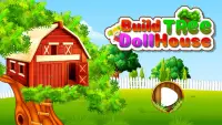 بناء شجرة بيت الدمية: لعبة بناء المنزل الصغير Screen Shot 3